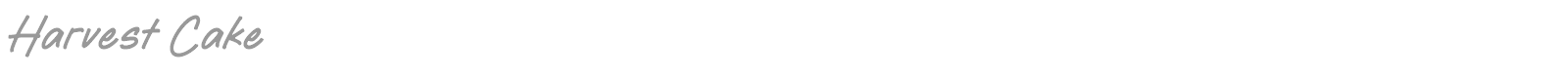 Harvest Cake font preview